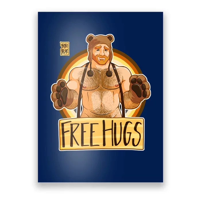 Adam Likes Hugs Bear Pride Ginger Edition Poster