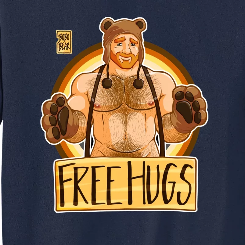 Adam Likes Hugs Bear Pride Ginger Edition Tall Sweatshirt