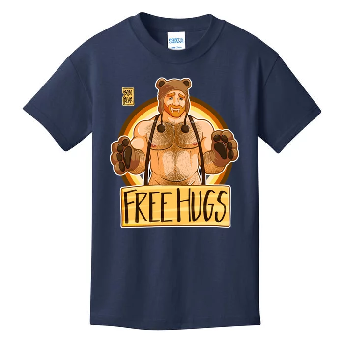 Adam Likes Hugs Bear Pride Ginger Edition Kids T-Shirt