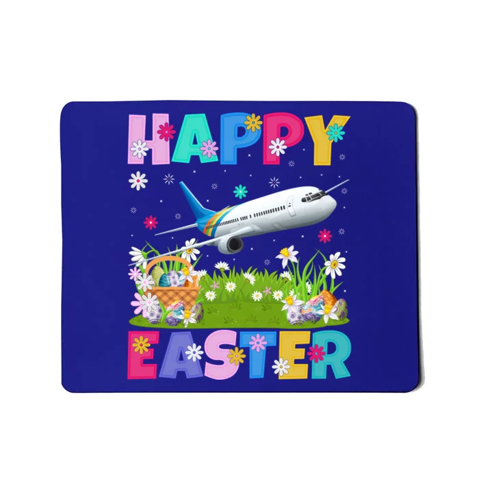 Airplane Lover Happy Easter Bunny Airplane Easter Sunday Gift Mousepad