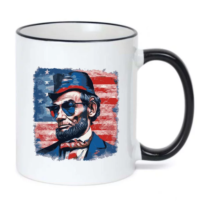 Abraham Lincoln Honest Abe Patriot Black Color Changing Mug