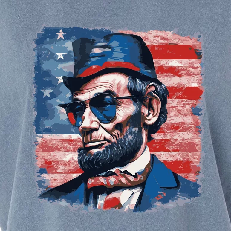 Abraham Lincoln Honest Abe Patriot Garment-Dyed Women's Muscle Tee