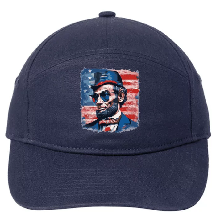 Abraham Lincoln Honest Abe Patriot 7-Panel Snapback Hat