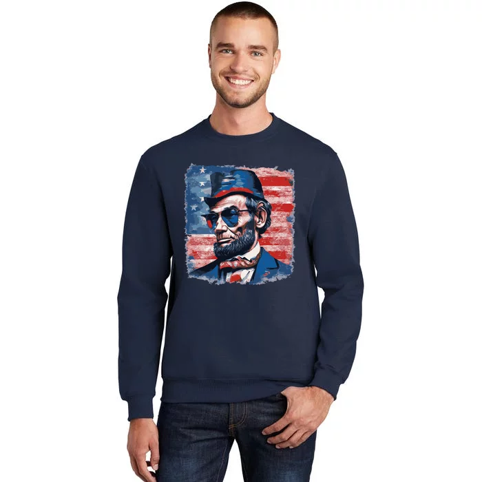 Abraham Lincoln Honest Abe Patriot Tall Sweatshirt