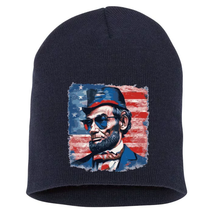 Abraham Lincoln Honest Abe Patriot Short Acrylic Beanie