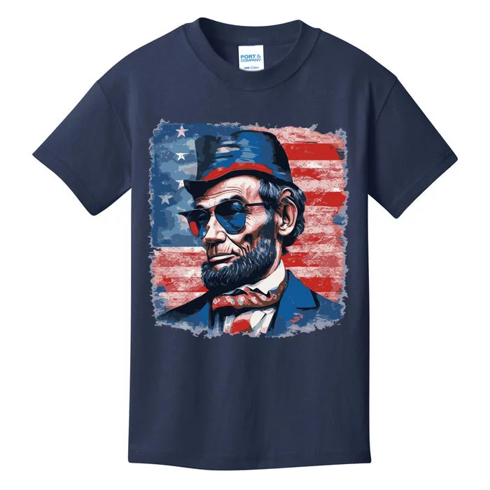 Abraham Lincoln Honest Abe Patriot Kids T-Shirt