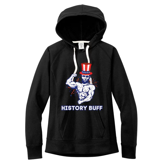 Abraham Lincoln History Buff Funny Weightlifting Workout Gym Women's Fleece Hoodie