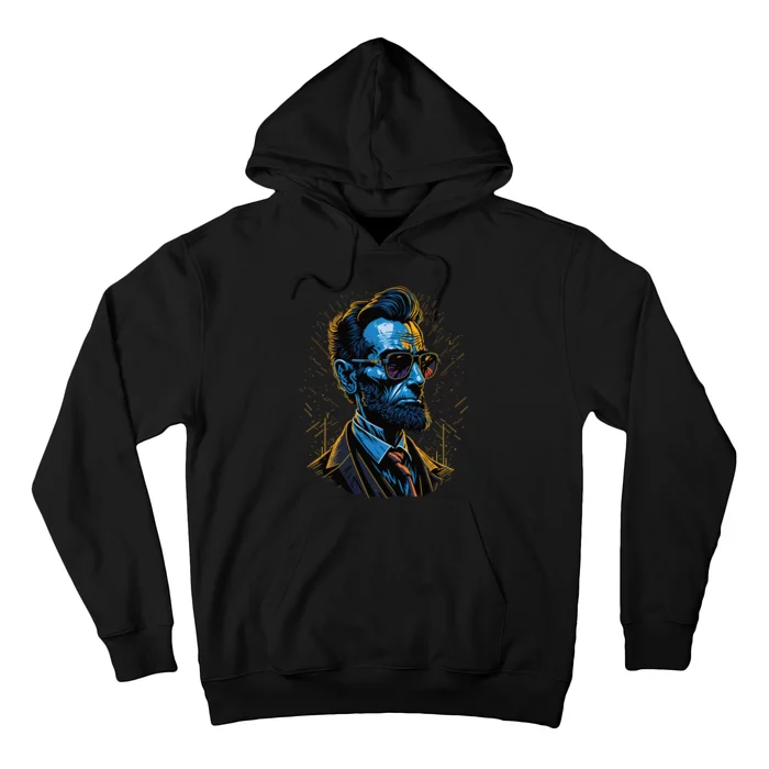 Abraham Lincoln Hip Graffiti Style Hoodie