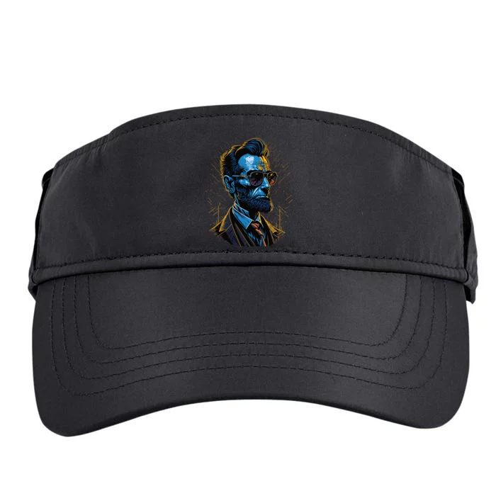 Abraham Lincoln Hip Graffiti Style Adult Drive Performance Visor