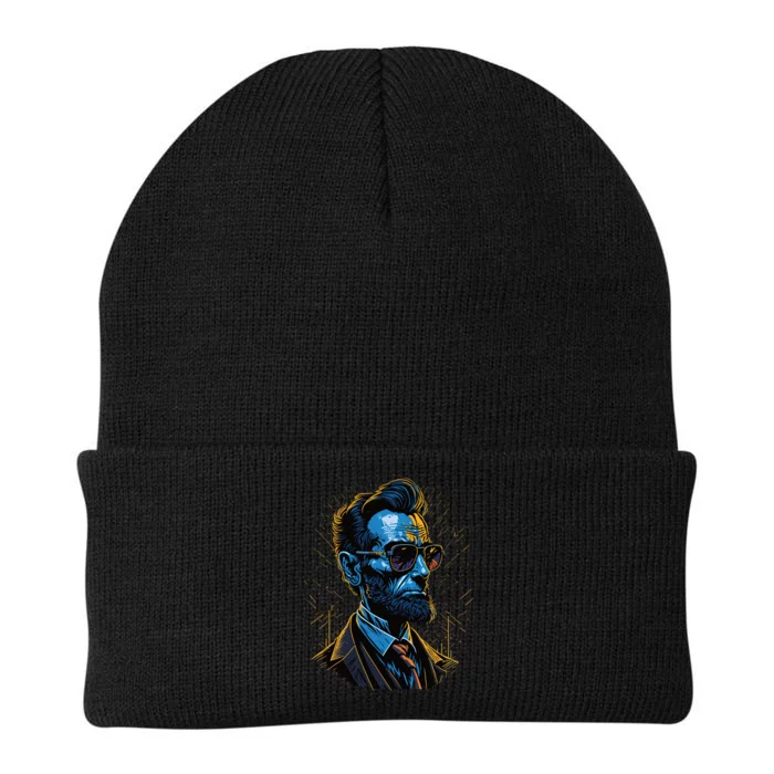 Abraham Lincoln Hip Graffiti Style Knit Cap Winter Beanie