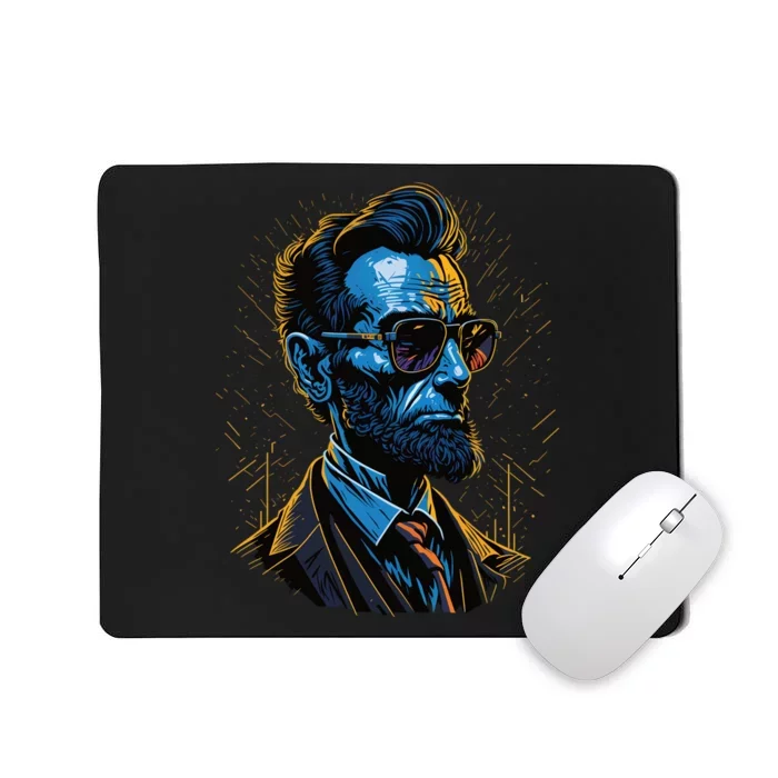 Abraham Lincoln Hip Graffiti Style Mousepad