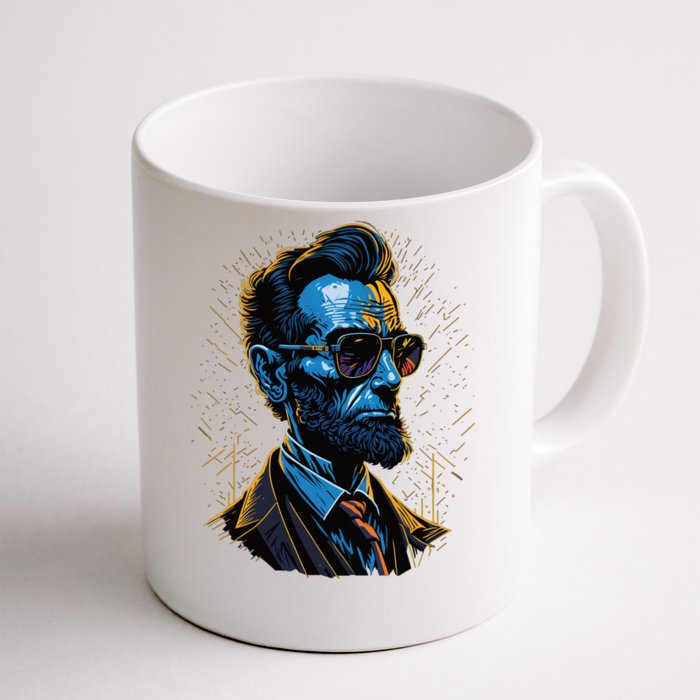 Abraham Lincoln Hip Graffiti Style Front & Back Coffee Mug