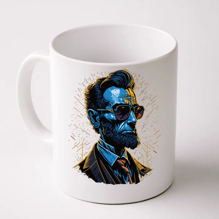 Abraham Lincoln Hip Graffiti Style Front & Back Coffee Mug