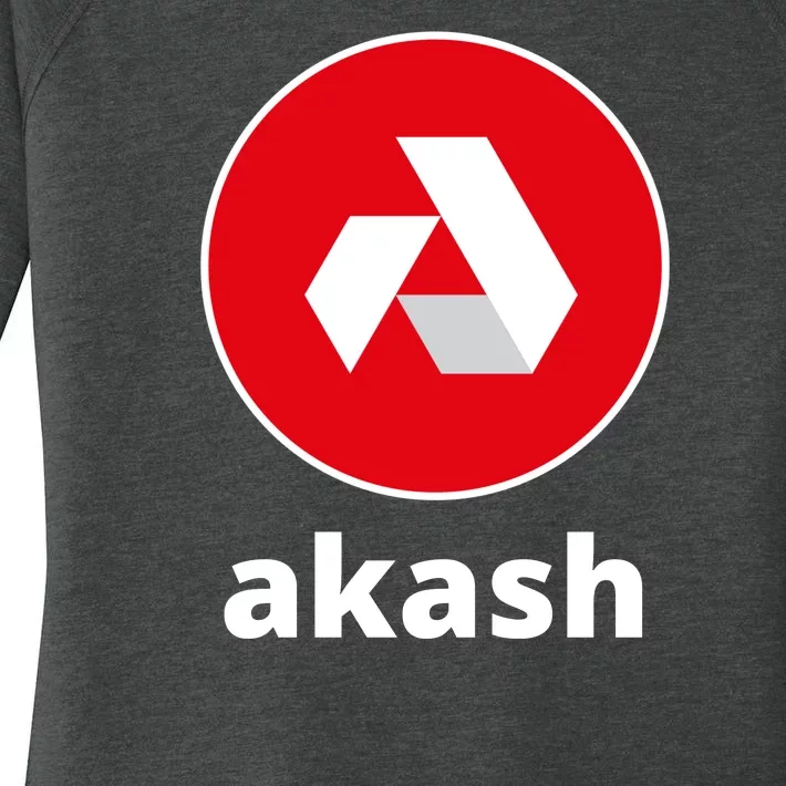 Akash Logo Hodl Akash Akash Network Crypto Akash Crypto Women's Perfect Tri Tunic Long Sleeve Shirt