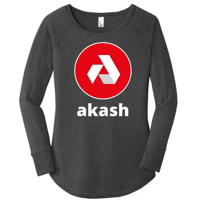 Akash Logo Hodl Akash Akash Network Crypto Akash Crypto Women's Perfect Tri Tunic Long Sleeve Shirt