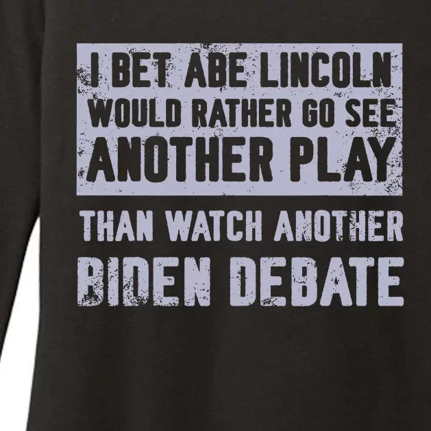 Abe Lincoln Humor Funny Quote Womens CVC Long Sleeve Shirt