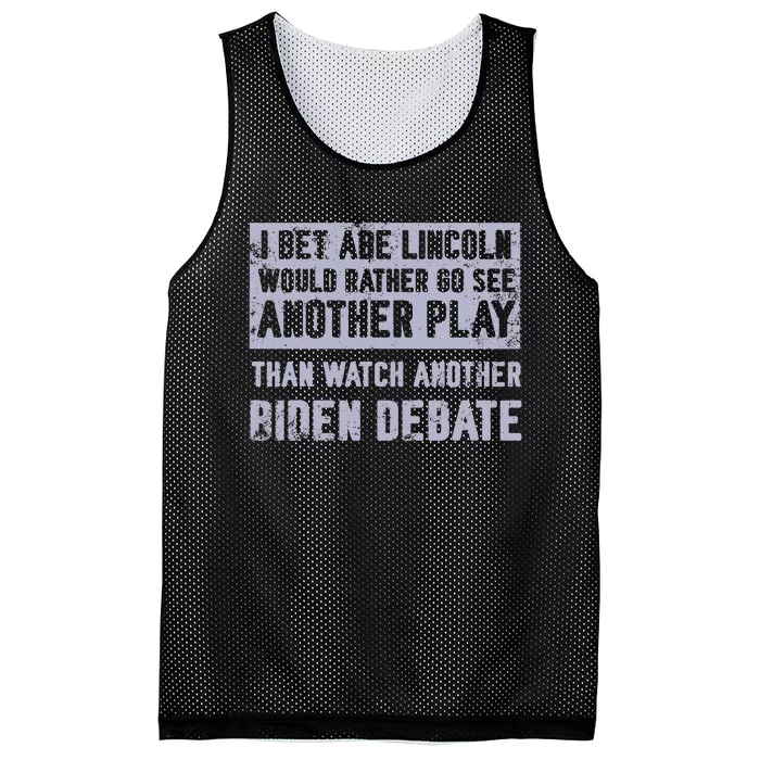 Abe Lincoln Humor Funny Quote Mesh Reversible Basketball Jersey Tank