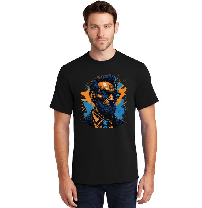 Abraham Lincoln Hipster Tall T-Shirt