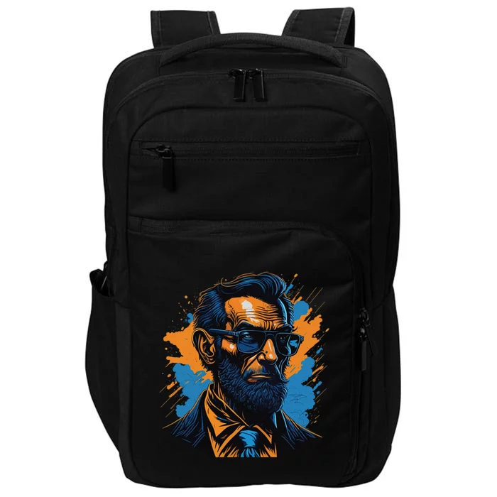 Abraham Lincoln Hipster Impact Tech Backpack