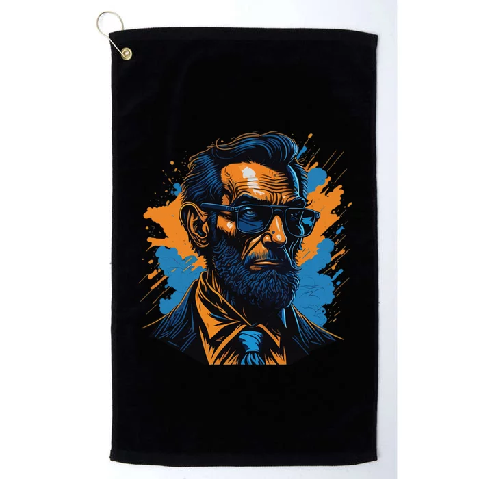 Abraham Lincoln Hipster Platinum Collection Golf Towel