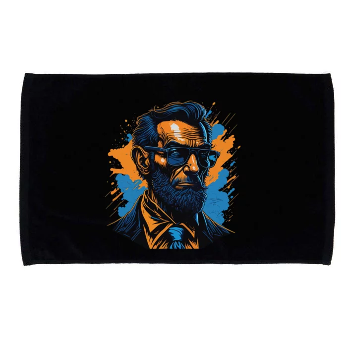 Abraham Lincoln Hipster Microfiber Hand Towel