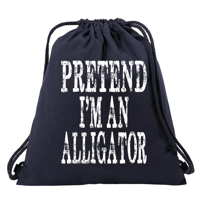 Alligator Lazy Halloween Costume Pretend Im An Alligator Drawstring Bag