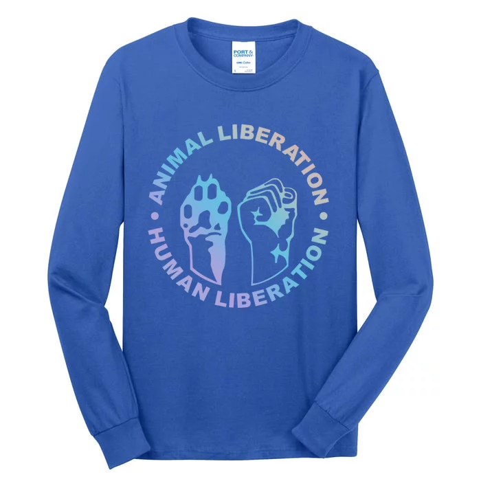 Animal Liberation Hu Liberation Animal Rights Meaningful Gift Tall Long Sleeve T-Shirt