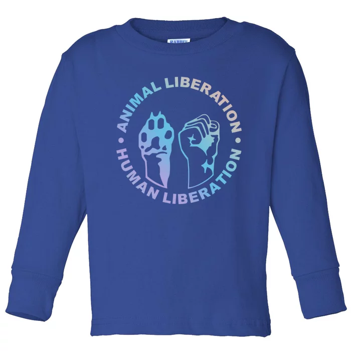 Animal Liberation Hu Liberation Animal Rights Meaningful Gift Toddler Long Sleeve Shirt