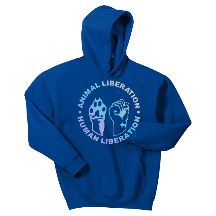 Animal Liberation Hu Liberation Animal Rights Meaningful Gift Kids Hoodie