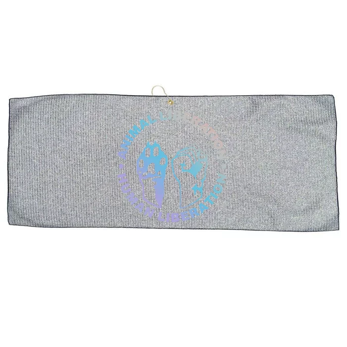 Animal Liberation Hu Liberation Animal Rights Meaningful Gift Large Microfiber Waffle Golf Towel