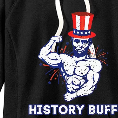 Abraham Lincoln History Buff Funny Weightlifting Workout Gym Women's Fleece Hoodie