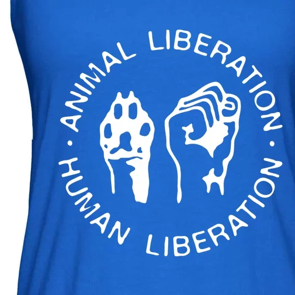 Animal Liberation Hu Liberation Vegan Activist Funny Gift Ladies Essential Flowy Tank