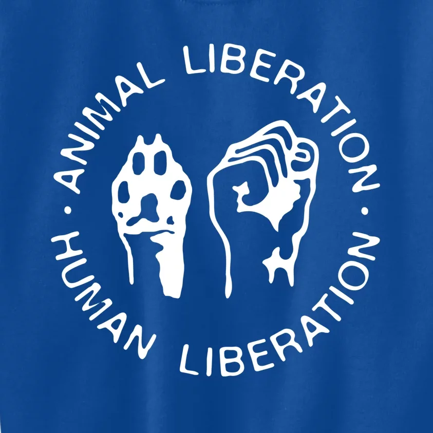 Animal Liberation Hu Liberation Vegan Activist Funny Gift Kids Sweatshirt