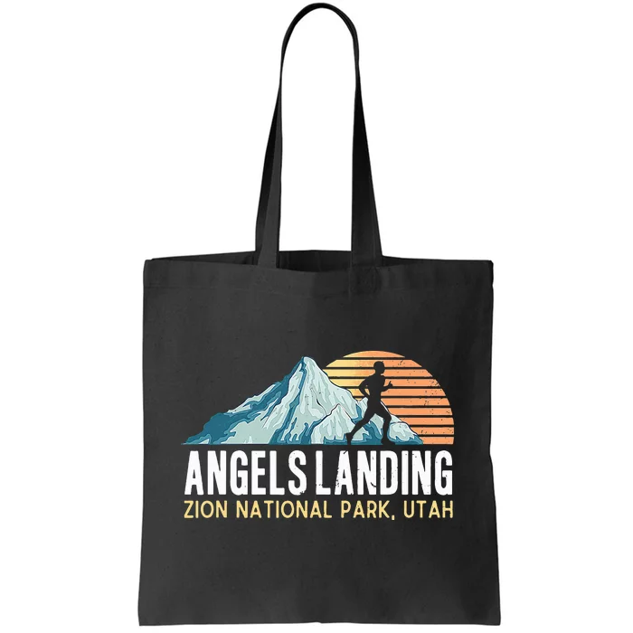 Angels Landing Hiking Trail Zion National Park Utah Tote Bag