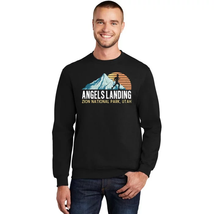 Angels Landing Hiking Trail Zion National Park Utah Tall Sweatshirt