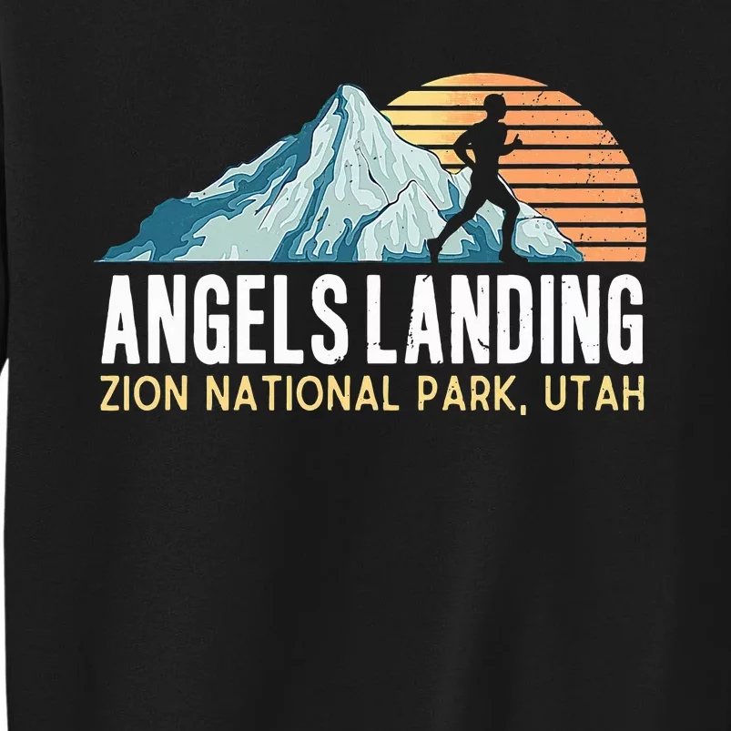 Angels Landing Hiking Trail Zion National Park Utah Tall Sweatshirt