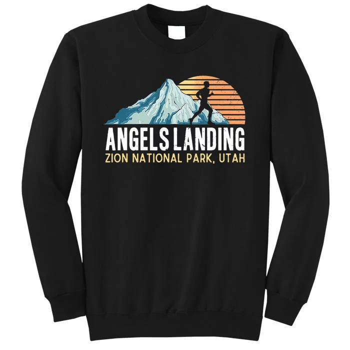 Angels Landing Hiking Trail Zion National Park Utah Tall Sweatshirt