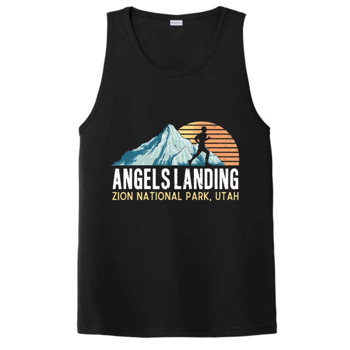 Angels Landing Hiking Trail Zion National Park Utah Performance Tank