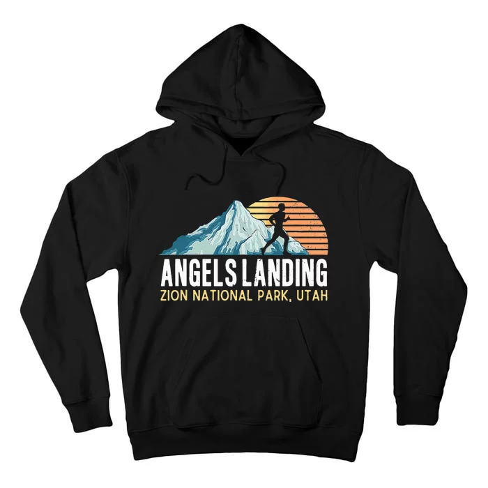 Angels Landing Hiking Trail Zion National Park Utah Tall Hoodie