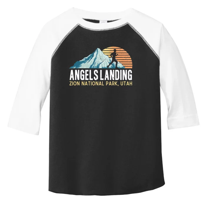 Angels Landing Hiking Trail Zion National Park Utah Toddler Fine Jersey T-Shirt