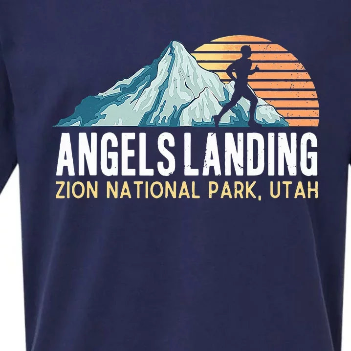 Angels Landing Hiking Trail Zion National Park Utah Sueded Cloud Jersey T-Shirt