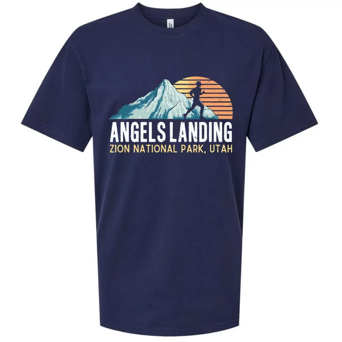 Angels Landing Hiking Trail Zion National Park Utah Sueded Cloud Jersey T-Shirt