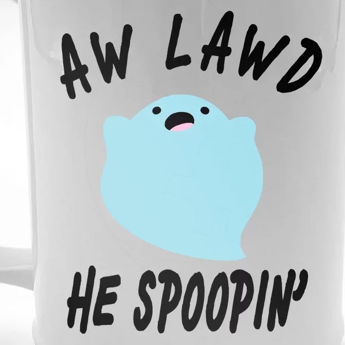 Aw Lawd He Spoopin' Concerned Ghost Design Front & Back Beer Stein