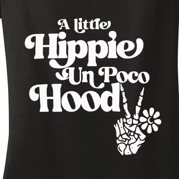 A Little Hippie Un Poco Hood Women's V-Neck T-Shirt