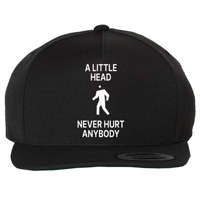 A Little Head Never Hurt Anybody Wool Snapback Cap