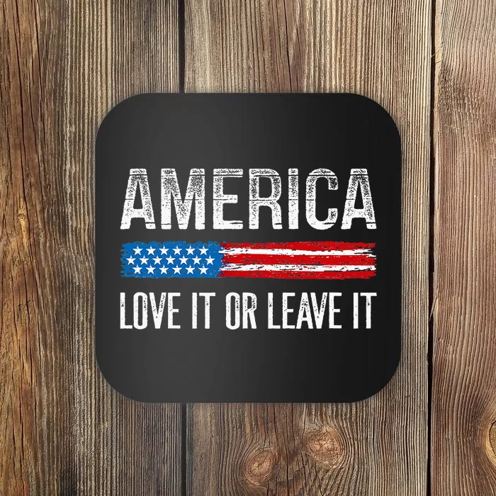 America Love It Or Leave It Vintage Style Coaster