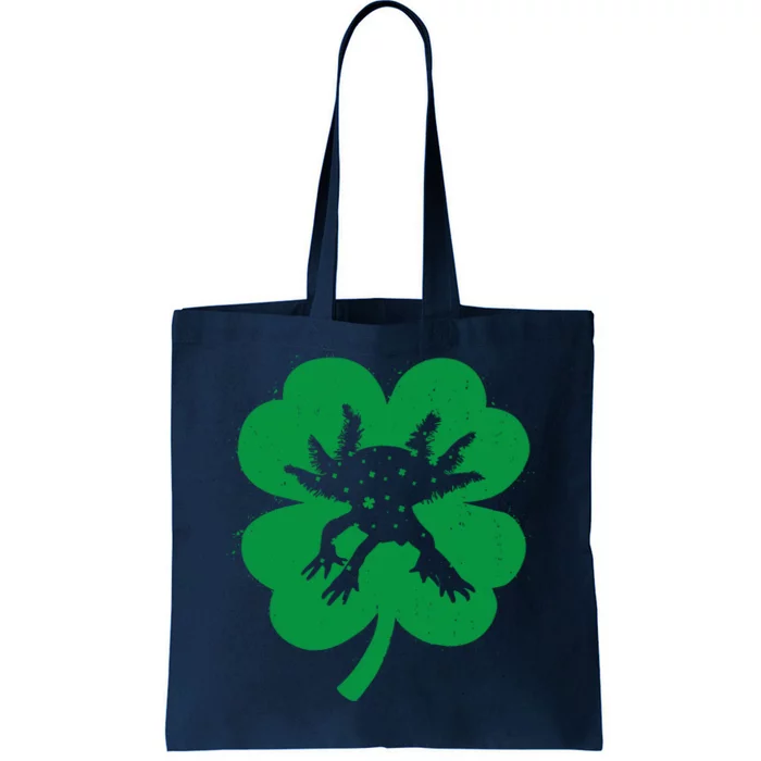 Axolotl Lover Irish Shamrock Leaf St PatrickS Day Cute Gift Tote Bag