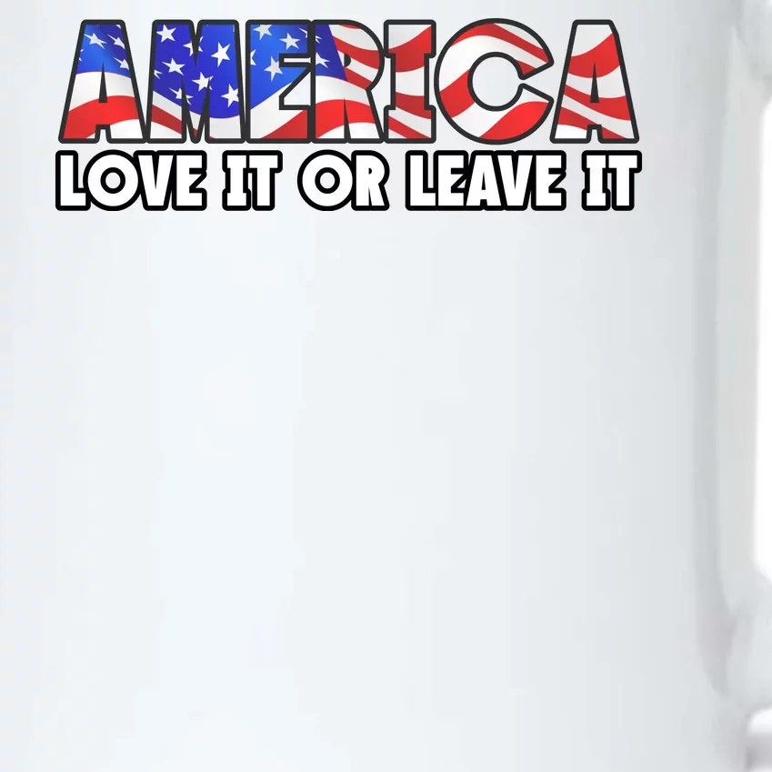 America Love It Or Leave It Black Color Changing Mug