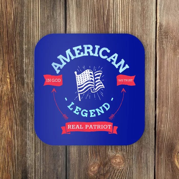 American Legend In God We Trust Patriot Gift Meaningful Gift Great Gift Coaster