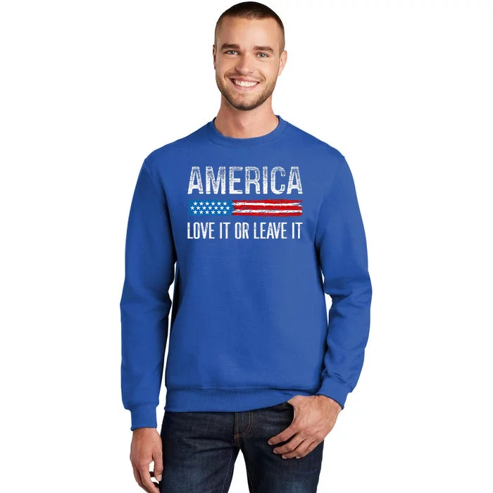 America Love It Or Leave It Vintage Style Sweatshirt